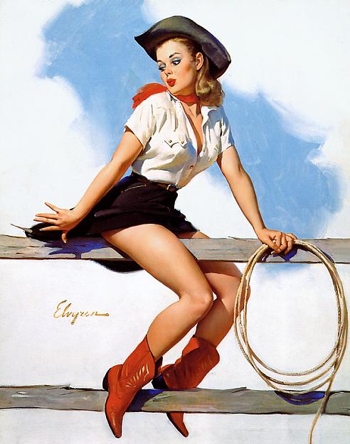 Click to Enlarge

Name: Gil Elvgren Cowgirl Pinup Girl.jpg
Size: 203 KB