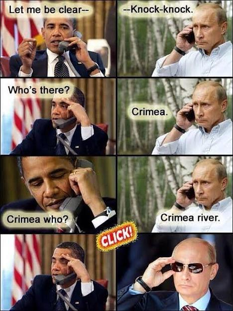 Click to Enlarge

Name: Obama vs Putin Crimea.jpg
Size: 53 KB