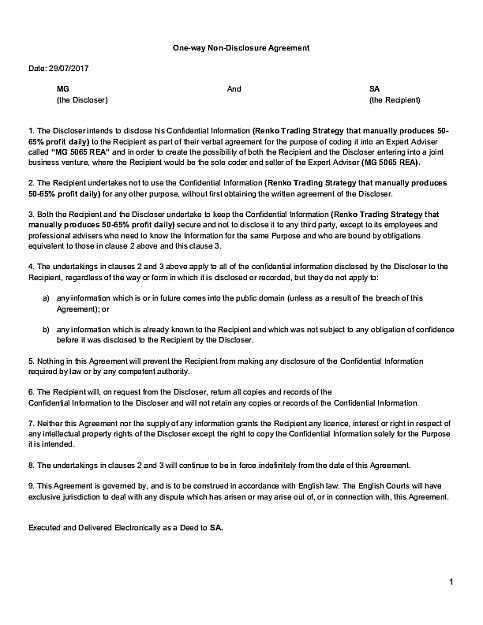 Click to Enlarge

Name: MG-SA-One-Way-Non-Disclosure-Agreement.png
Size: 74 KB
