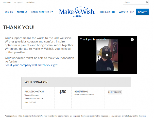 Click to Enlarge

Name: 2018-05-25 18_55_37-Thank You! - Make-A-Wish.png
Size: 127 KB