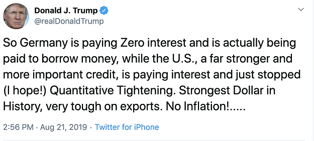 Click to Enlarge

Name: (1) Donald J. Trump on Twitter: %22So Germany is paying Zero interest and is actually being paid.png
Size: 141 KB