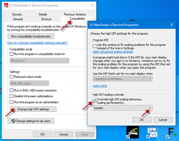 Click to Enlarge

Name: MT4 terminal-exe Compatiblity setting.png
Size: 72 KB
