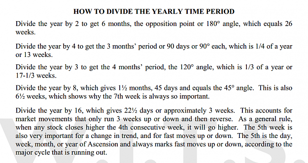 Click to Enlarge

Name: GANN HOW TO DIVIDE THE YEARLY TIME PERIOD.png
Size: 127 KB