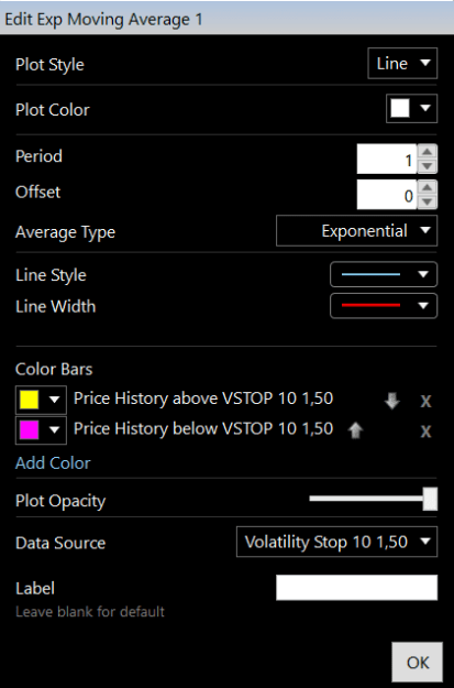 Click to Enlarge

Name: Volatility Stop New Settings.png
Size: 9 KB