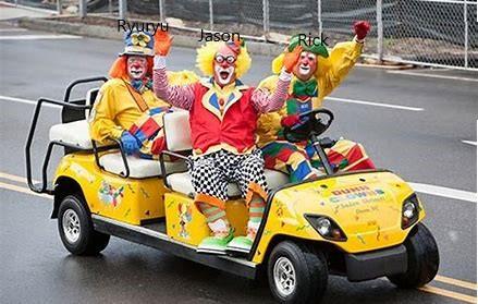 Click to Enlarge

Name: RickM BWjason Roodyroo clown car.jpg
Size: 50 KB