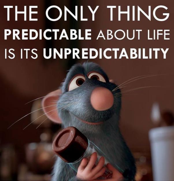 Click to Enlarge

Name: The only thing predictable about life is its unpredictability - LifeHack.jpg
Size: 68 KB