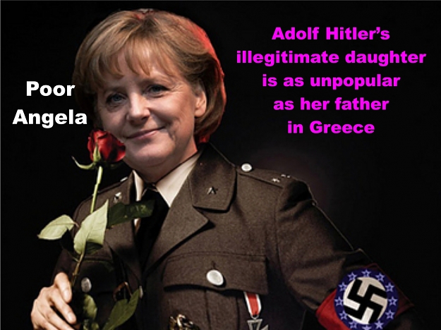 Click to Enlarge

Name: Merkel as Nazi - Greek poster 1.jpg
Size: 387 KB